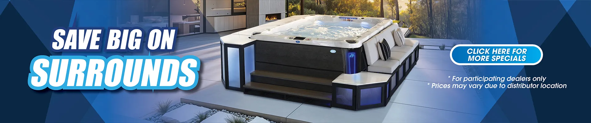 Calspas hot tub being used in a family setting - Bear